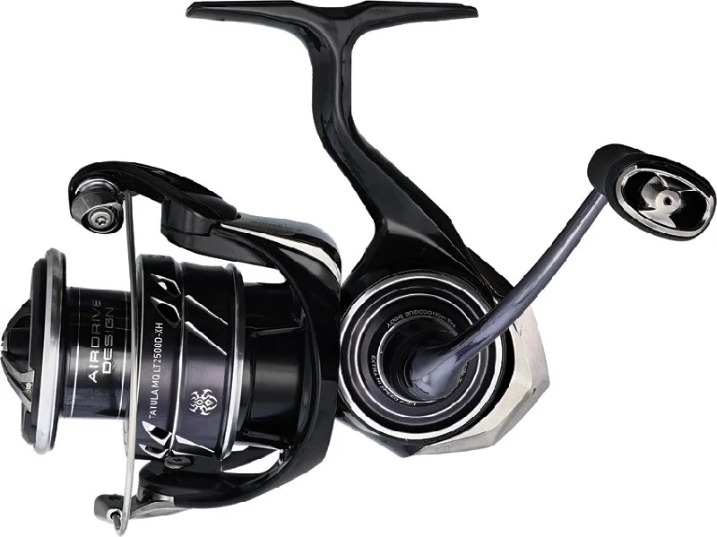 Fishing line braid-Daiwa Tatula MQ LT Black Aluminum Spinning Fishing Reel TTUMQLT2500D