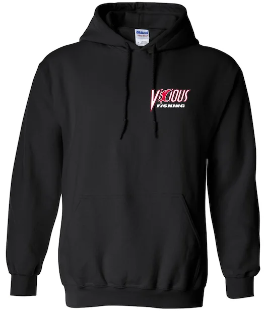 Tackle box organization-Vicious Classic Black Hoodie