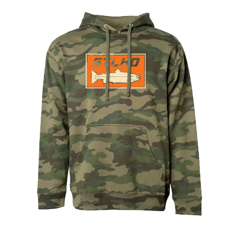 Fishing reel oil-STLHD Men's Woodlands Camo Standard Hoodie