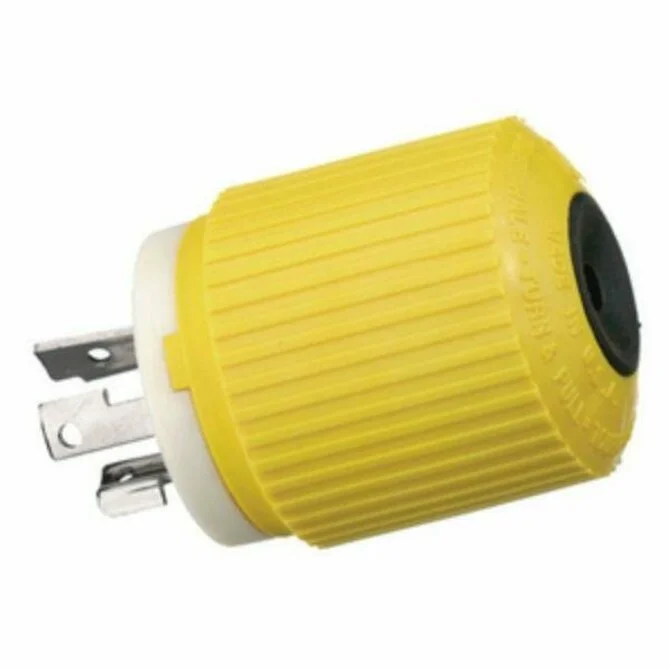 Fishing bait feeder-HUBBELL - 328DCP Locking Plug - 30A/28V DC 30 AMP Yellow