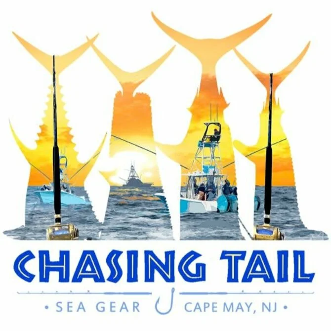 Fishing tackle stackable-Sea Gear - Chasing Tail Sticker