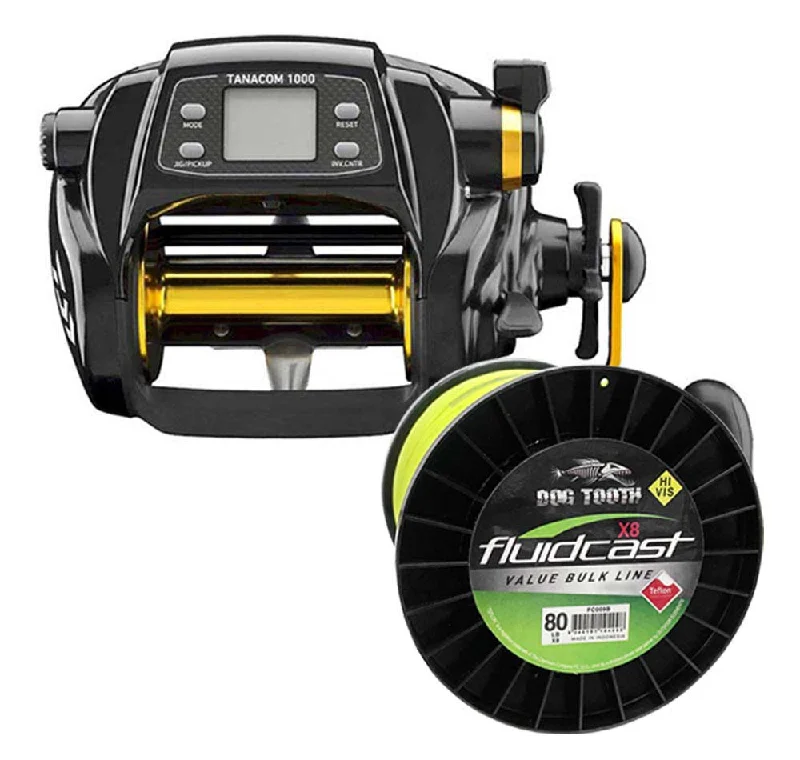 Fishing line clip-Daiwa Tanacom 1000 Electric Reel With Line