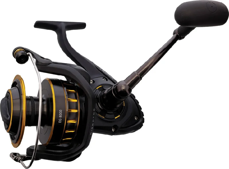 Fishing float tube-Daiwa BG 8000 Black & Yellow 53.3" Spinning Fishing Reel BG8000