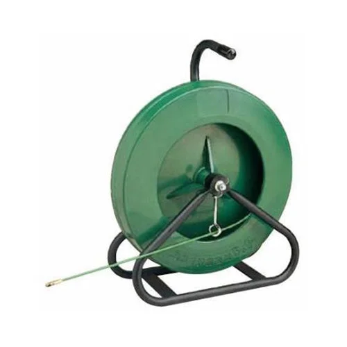 Fishing tackle stackable-Greenlee 542-150 150' x 3/16" Fiberglass Fish Tape in Reel Stand