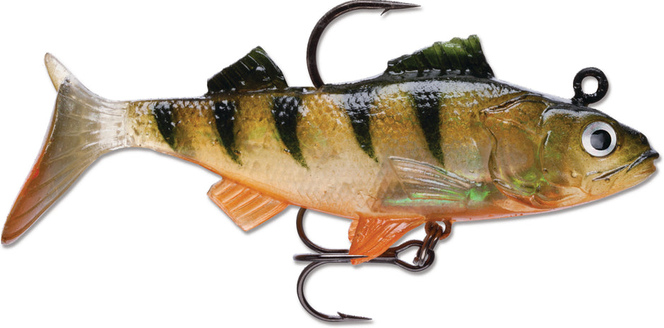 Fishing hook lightweight-Storm WildEye Live Perch Swimbait, 3", 1/4oz, Floating, 3 Pk