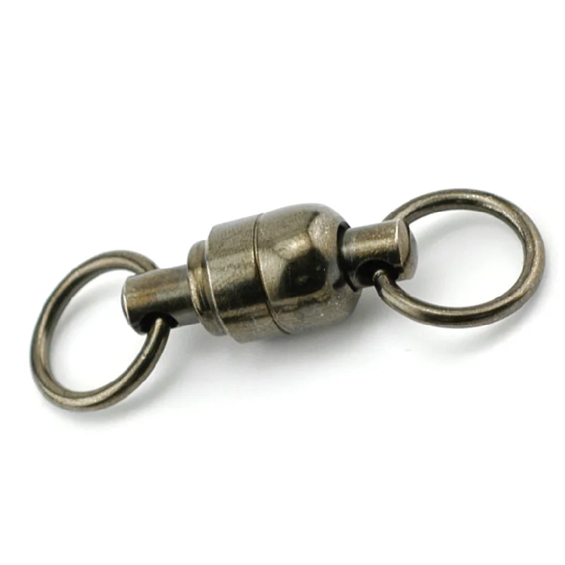 Fishing tackle premium-American Fishing Wire Solid Brass Ball Bearing Swivels & Double Welded Rings