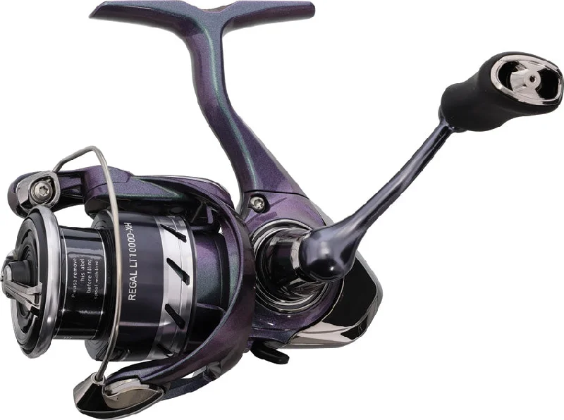 Fishing rod blank-Daiwa Regal LT Black ABS Spinning Fishing Reel RGLT1000D