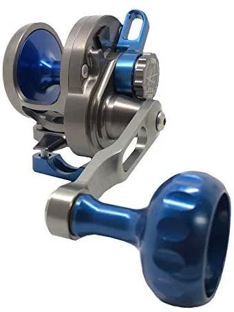 Fishing line weather resistant-SEiGLER Small Game Narrow Conventional Reel 6:1 Smoke Blue RH