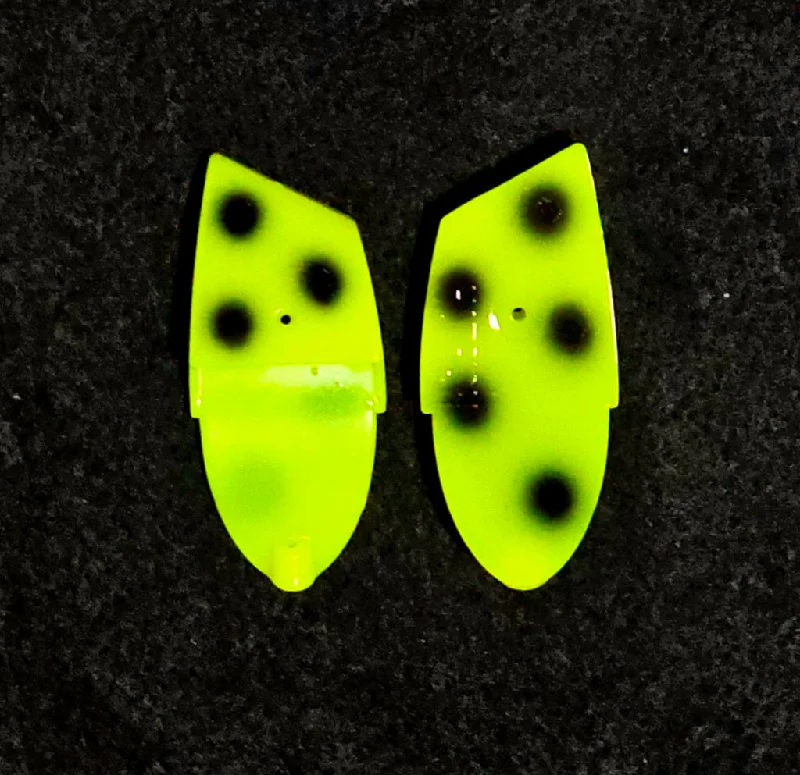 Fishing knot tool-" Chartreuse Black Spot " - 2 pack