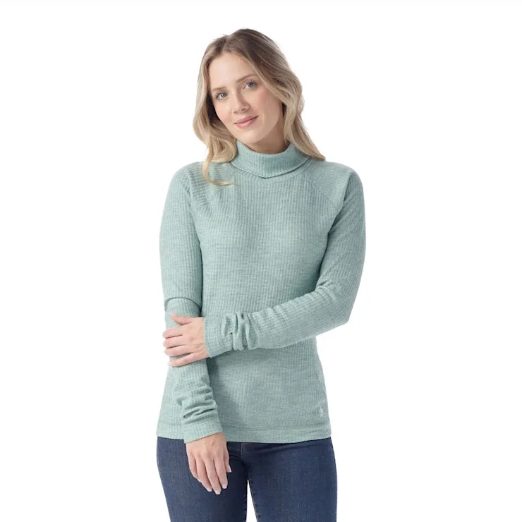 Fishing rod mount-Women's Thermal Merino Rib Turtleneck