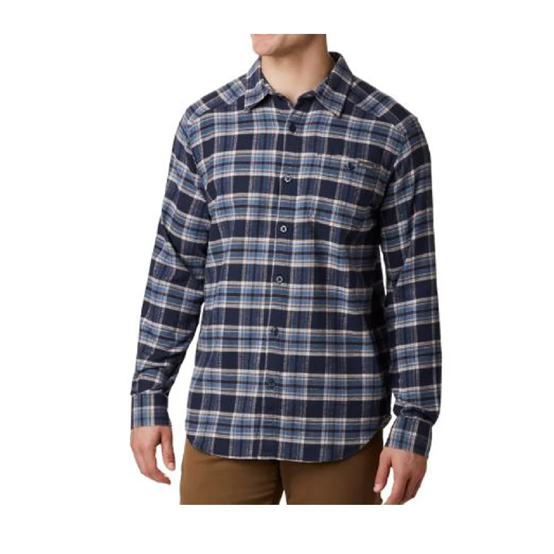 Fishing line flexible-Men's Cornell Woods Flannel Long Sleeve Shirt