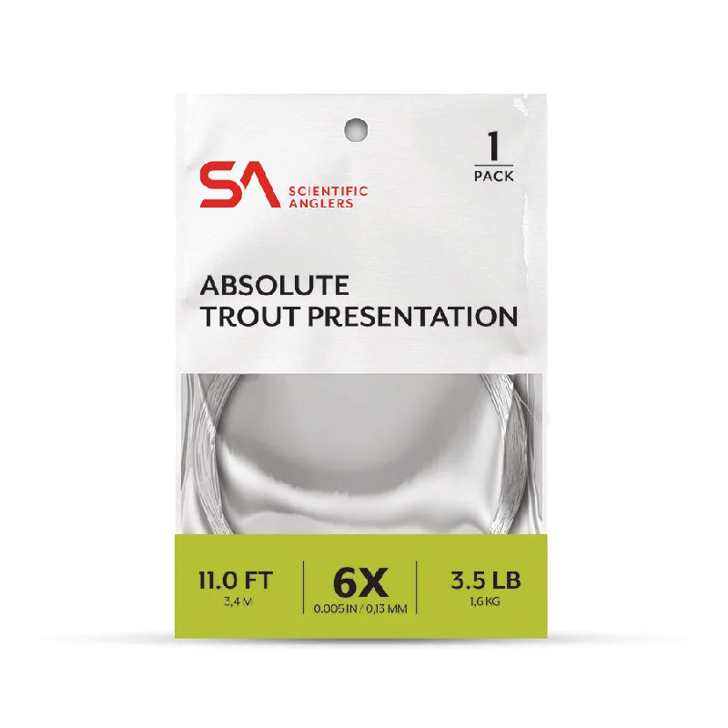 Fishing reel silent-SA Absolute Trout Presentation Leader, 14',