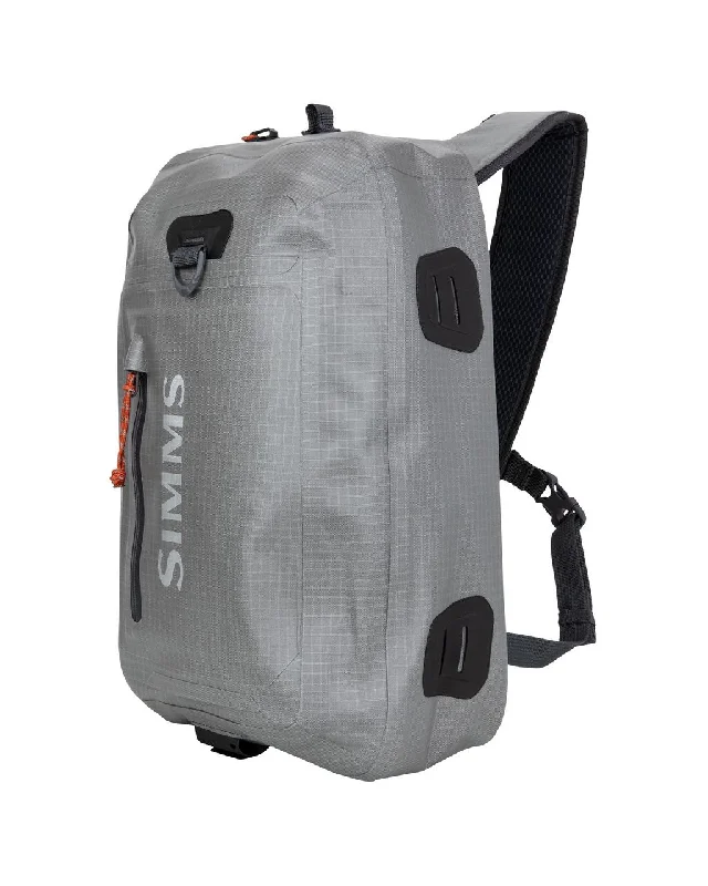 Fishing line spooler-Simms Dry Creek Z Sling Pack Steel