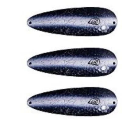 Fishing tackle padded-Three Eppinger Seadevle IMP Pearl Black/White Fish Spoon Lure 1 oz 3 1/4" 62-339