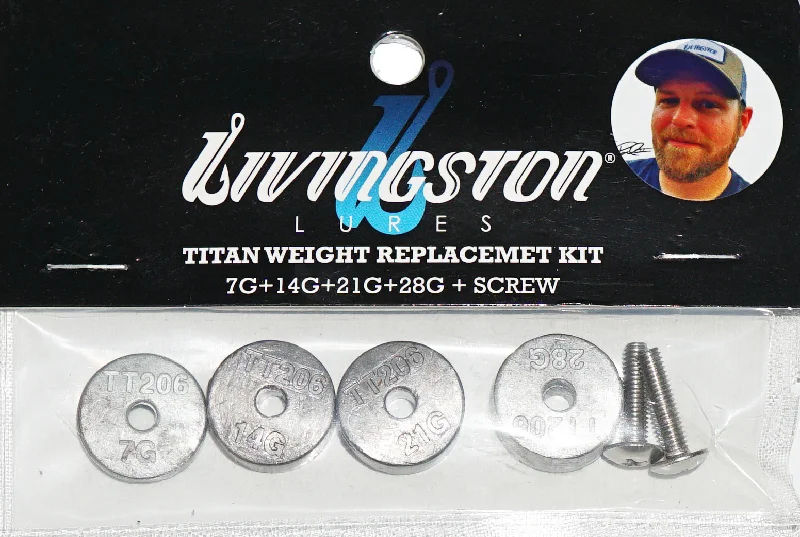 Fishing rod travel combo-Livingston Titan Weight Replacement Kits