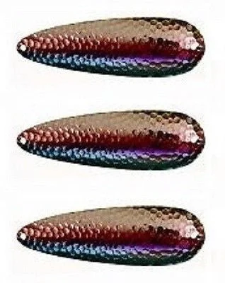 Fishing line lightweight-Three Eppinger Seadevle IMP Nickel Blue/Red Fish Spoon Lures 1 oz 3 1/4" 62-276