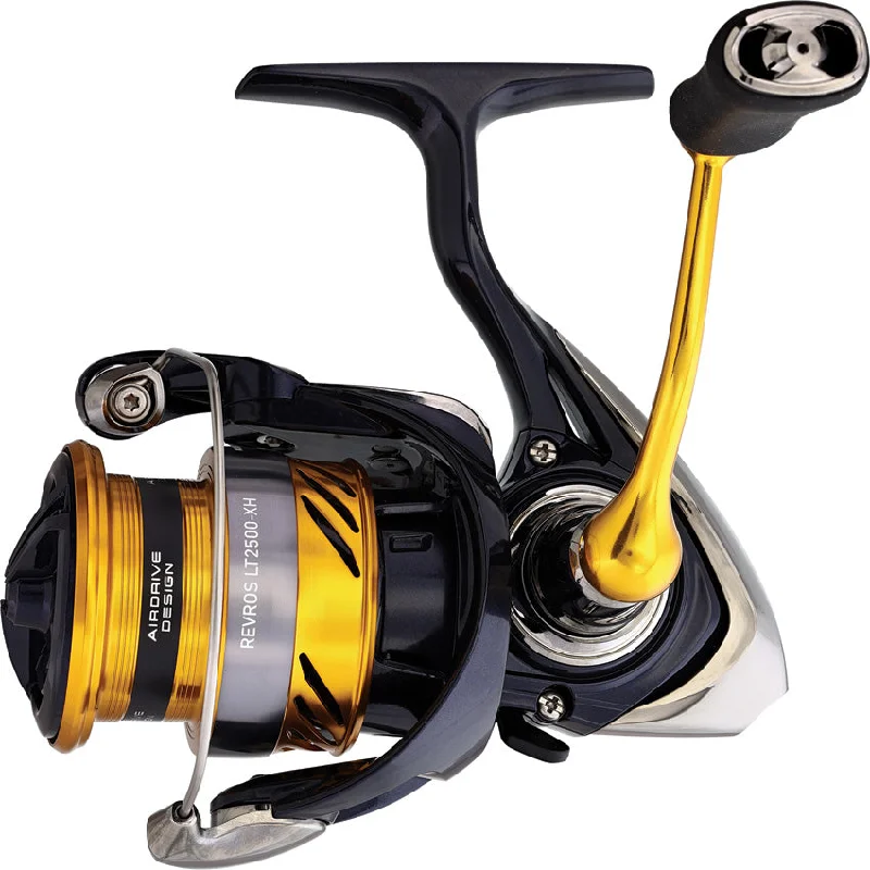 Fishing vest pockets-Daiwa Revros LT Black & Yellow Spinning Fishing Reel 2500 REVRLT2500XH