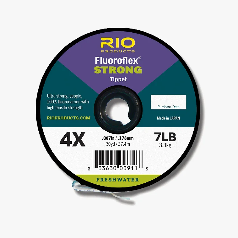 Fishing rod quick setup-Fluoroflex Strong Tippet - Single/30yd - 3.1lb/6.5x