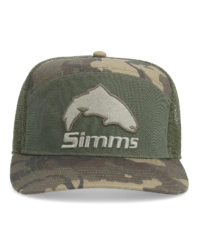 Fishing line knot friendly-Simms Brown Trout 7-Panel Olive