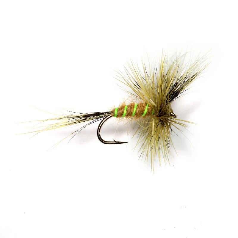 Fishing hook small size-Pale Olive Wulff