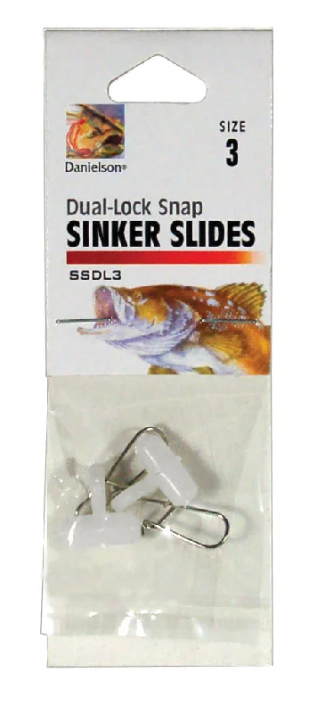 Fishing float tube-Danielson Sinker Slides & Dual Locking Snaps