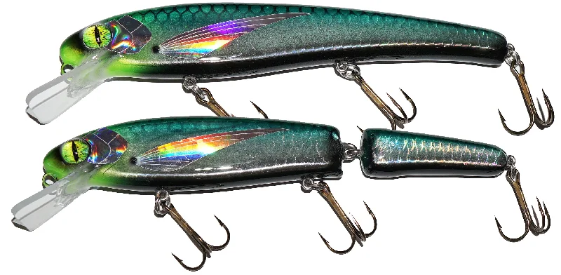 Fishing line marker-Big Fork Deep Twitch Darter Bait Crankbait Black Mamba Holo Series