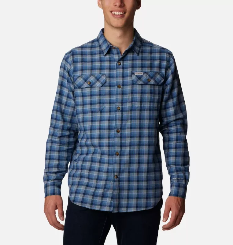 Fishing rod length options-Men's Flare Gun Stretch Flannel Shirt