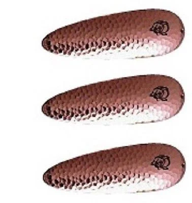 Fishing rod light action-Three Eppinger Seadevle IMP Hammered Copper Spoon Lures 1 oz  3 1/4" 62-64