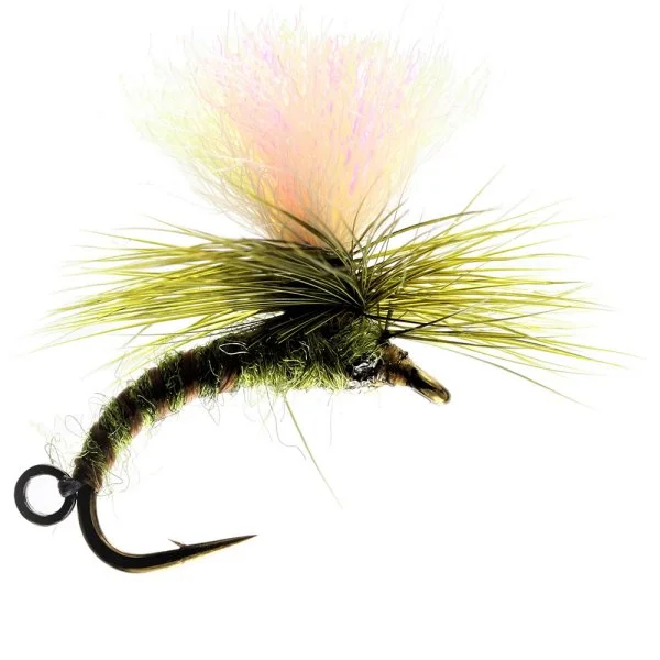 Fishing line low memory-Olive Klink & Dink Barbless