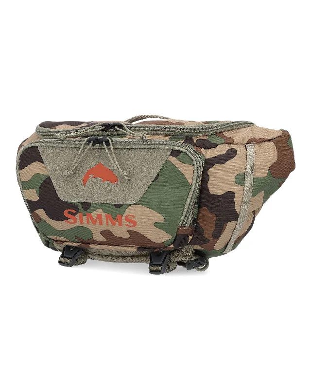 Fishing rod ultra-light-Simms Tributary Hip Pack Woodland Camo