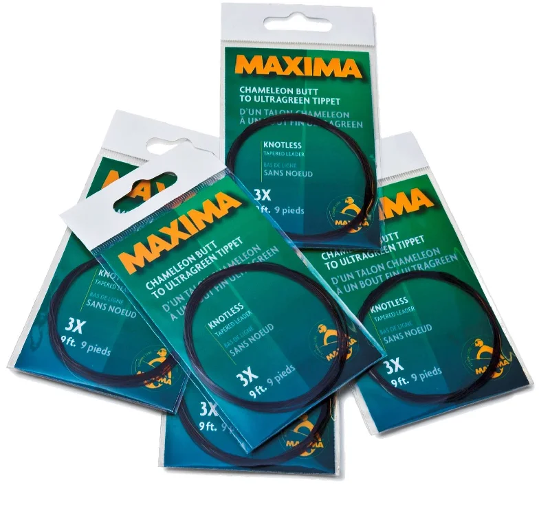 Fishing line knot strength-Maxima tapered Leaders 12ft