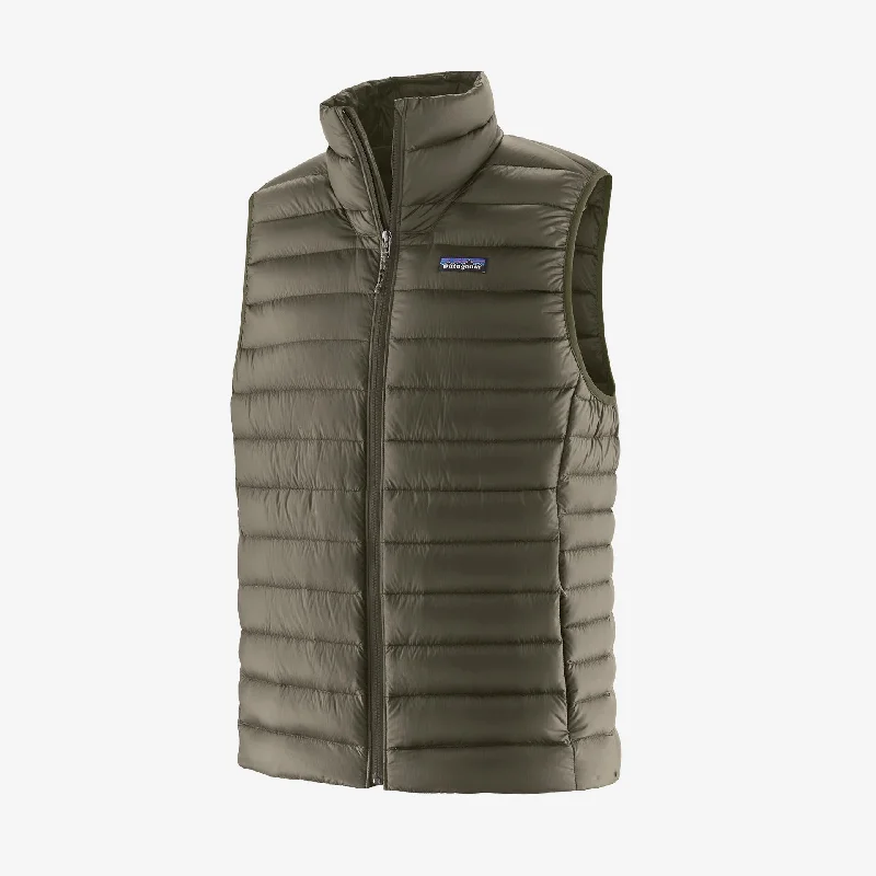 Fishing line tensioner-Men's Down Sweater Vest