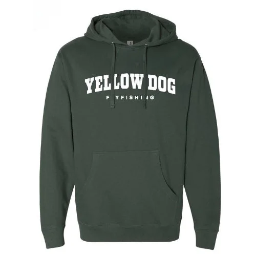 Heavy duty fishing reel-Yellow Dog Collegiate Hoodie - Aspen Green