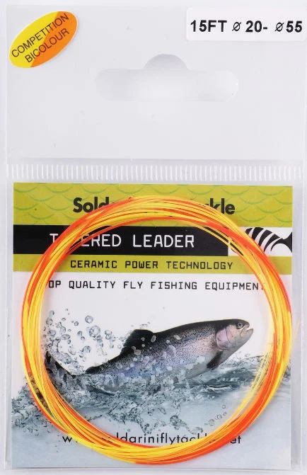 Fishing line reliable-Soldarini BICOLOUR COMPETITION Tapered Leaders