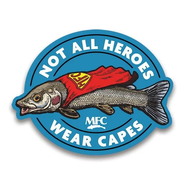 Fishing rod ultra-light-MFC Signature Sticker - Hero Cape