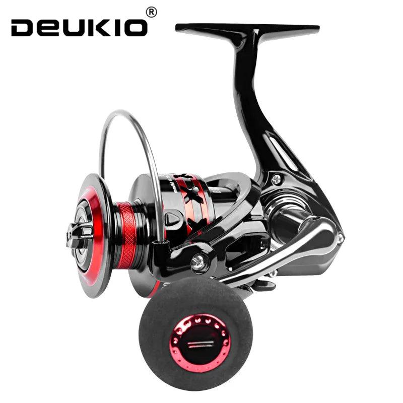 Fishing tackle hard case-DEUKIO Fishing Reel 2000-7000 Max Drag 12KG Spinning Reels Metal Spool