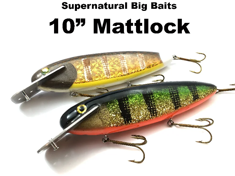 Fishing hook strong-Supernatural Big Baits 10" Mattlock