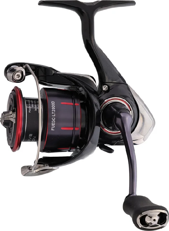 Fishing line counter-Daiwa Fuego LT Black & Red 29.6" Spinning Fishing Reel FEGLT2000