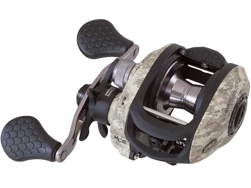 Fishing reel high capacity-Lew's - American Hero Camo Speed Spool Baitcast Reel