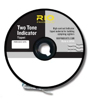 Fishing line depth finder-Two Tone Indicator Tippet 1X Black/White