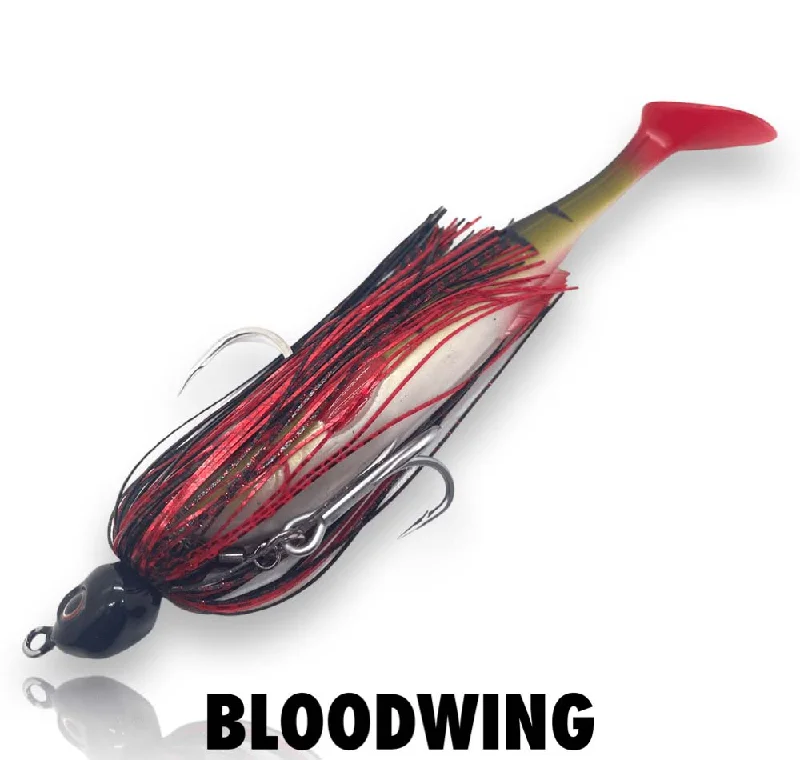 Fishing line shock resistant-Spin Wright 1/2oz Swimjig Irukandji 9"