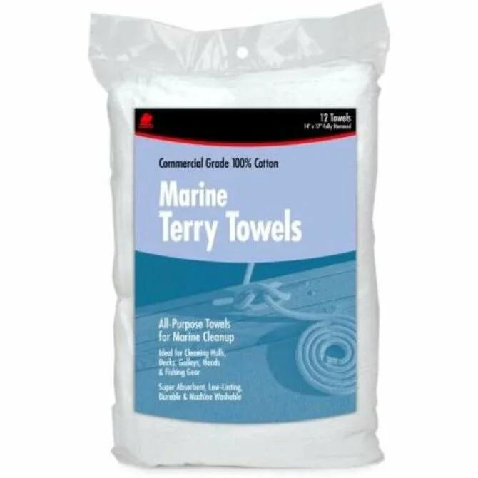 Fishing tackle utility belt-Buffalo - Industries Marine Terry Towels(Pack of 12) 14" x 17"