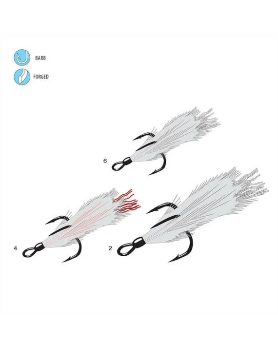 Fishing tackle multi-compartment-Gamakatsu Feathered Treble