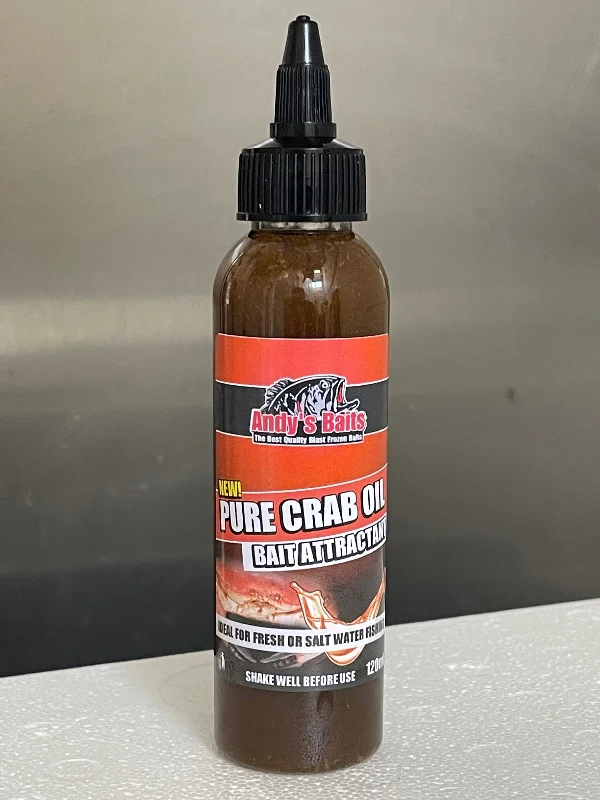 Fishing rod soft case-New Andy’s Baits Pure Crab Oil - 120ml