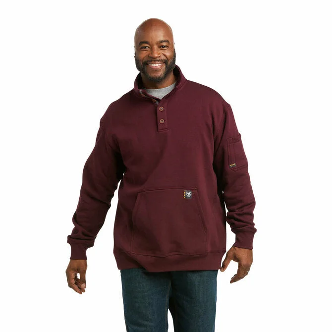 Fishing tackle travel-Ariat - Mens Rebar Overtime Fleece Sweater