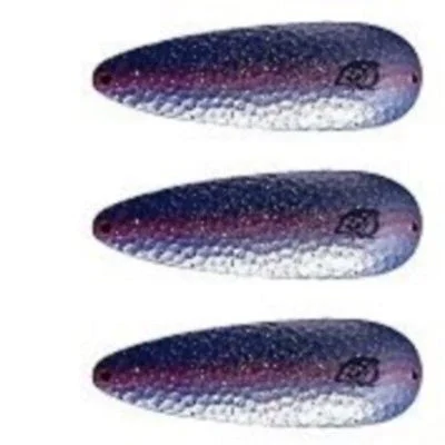 Fishing line heavy duty-Three Eppinger Seadevle IMP Pearl Blue Purple Fish Spoon Lure 1 oz 3 1/4" 62-335