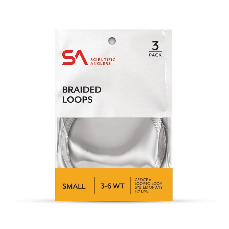 Fishing reel bearings-SA Braided Loops 3 Pack