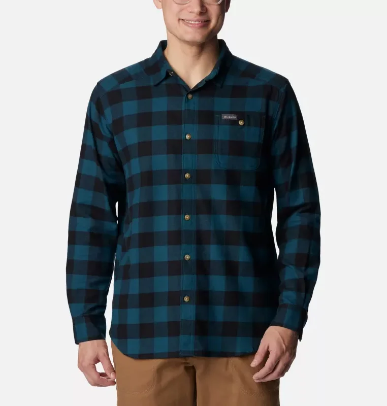 Fishing hook easy tie-Men's Cornell Woods Flannel Long Sleeve Shirt