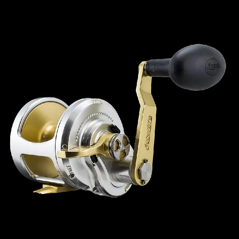 Fishing hook offset-Accurate Boss Fury FX-600X Reel - Right-Hand - Silver/Gold