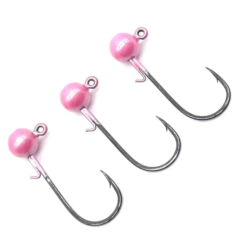 Fishing line roller-BNR Wormkeeper Jigs ~ Pearl Pink